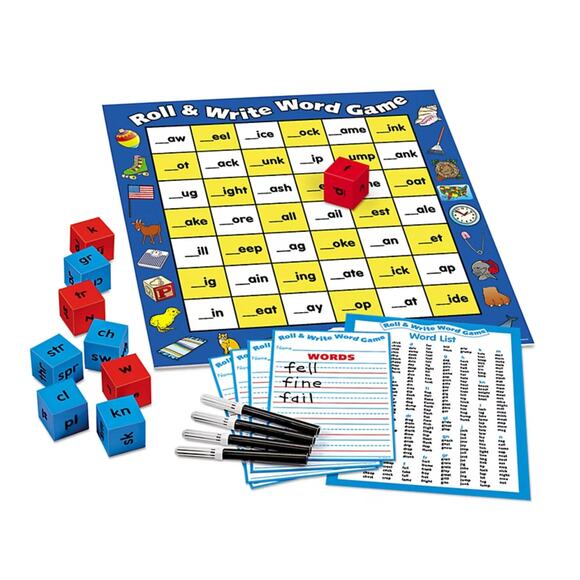 Lakeshore Roll and Write Word Game NEW Early Readers Build 600+ Words 5+ SEALED - Picture 6 of 6